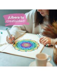 GAIRET Libro de Colorear Mandalas Collection MA1623-GE00470, Sirena en el Mar, Ideal para Adultos y Niños, Antiestrés y Creatividad, Páginas para Relajarte y Colorear, Regalo Perfecto - Libro único - Ver 5