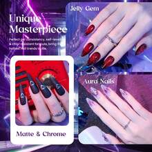 Beetles Nude Gel Nail Polish Set - 6 Colors Nude Pink Brown Neutral Jelly Gel Polish Kit - 6 Colors Jelly Magic - 查看 4