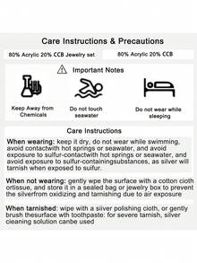 imoli Bộ 2 món trang sức phong cách Bohemian, đính đá kim cương và hạt tròn bất đối xứng, làm từ acrylic, thích hợp cho nữ giới đi làm, đi nghỉ mát, là món quà tuyệt đẹp. - Nhiều màu - Xem 12