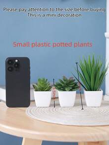 Chậu nhỏ 1/3, cao 3-5 inch, cây mọng nước mini, thích hợp trang trí nhà cửa, phòng ngủ, phòng khách, đám cưới, sinh nhật, lễ tốt nghiệp, tiệc tùng và bàn làm việc. - Nhiều màu - Xem 3