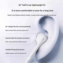 USB-C 耳机，入耳式有线 C 型耳机，带麦克风、音量控制、低音立体声、降噪的 Type-C 耳机，兼容三星 Galaxy S25 S24 S23 S22 S21 S20 A53 A54，兼容 17/16 Plus/16 Pro/16 Pro Max/15 系列，车载音响。 - 查看 9