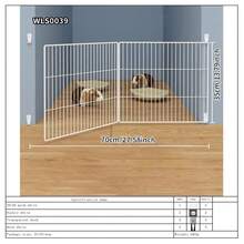 Parque de juegos plegable para mascotas con rejilla de alta densidad, adecuado para gatitos, conejos, hámsteres, perros pequeños, cobayas, diseño de enclavamiento, valla a prueba de fugas - Multicolor - Ver 16