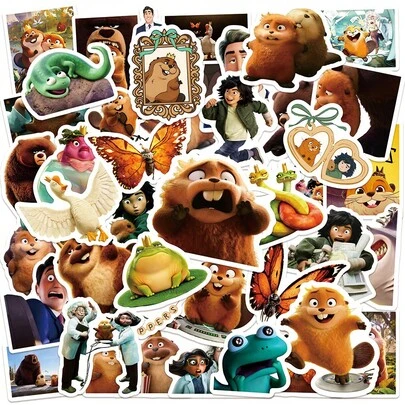 50张漏斗图案贴纸，可用于手机壳、剪贴簿、水瓶等装饰，哑光材质，也可用于礼品包装和生日派对装饰。