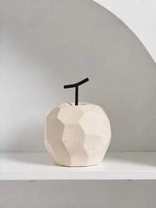 Esculturas de frutas em resina, decoração geométrica minimalista moderna, acessórios de decoração para casa, ideais para armários, festas, mesas de escritório, formatos de pera e maçã. - Vários estilos - Ver 5