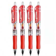 12pcs/Set K35 Black Ink 0.5mm Retractable Ballpoint Pens, Carbon Fiber Ink Pens For Office, School, Exams - Sets - View 4
