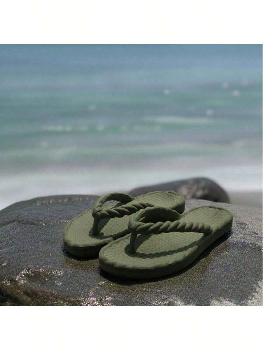 Premium Star Slide – Softness And Style In Every Step - Army Green - View 1