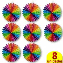 1 To 8 Colorful Fan Decorations 50cm June Festival 19822 - Xem 7
