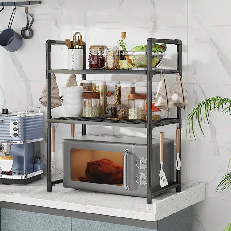 Thickened Microwave Oven Rack, Multi-Layer Desktop Household Multifunctional Shelf - View 3