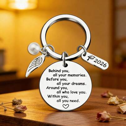 2026 Graduation Gifts Keychain College Graduation Gift For Her Him High School Graduate Boy Girl Grad Inspirational Gift For Daughter Son Graduating Senior Students Keepsake