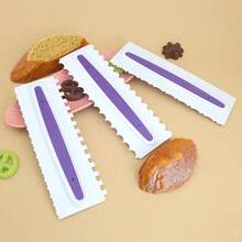 3/1pc Cake Cream Scraper Cake Making Scraper Rectangular Acrylic Cake Baking Tool Cake Decorating Tools Kitchen Tools - 3 - View 2
