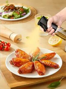 1 pièce Bouteille de vaporisateur d'huile d'olive rechargeable, vaporisateur d'huile de cuisson en plastique polyvalent pour le barbecue extérieur, le four, la cuisson peu grasse, la salade, la friteuse à air, le camping - outil et accessoire de cuisine pratique - Multicolore - Voir 6