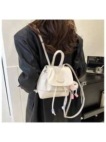 Women Fashion Backpacks - 白色 - 查看 4