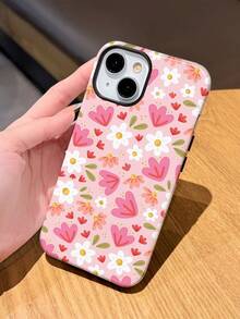 1 chiếc ốp lưng điện thoại cứng 2 trong 1 bóng bẩy, họa tiết hoa mùa xuân tươi tắn và ngọt ngào, phù hợp với 11/12/13/14/15/16/17 Pro Max - Nhiều màu - Xem 2