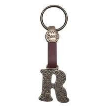 Metal Keychain With Engraved Initial And  Calendar - Handmade Gift Of Mexican Heritage - Letter R - View 1