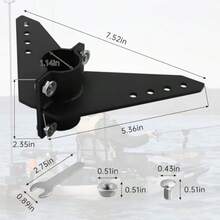 Triángulo de dirección de motor de arrastre para kayak Newport NK-180S kit de dirección de aluminio recubierto de poo negro para motor marino y kayak - como en la foto - Ver 2