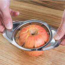 1pc/2pcs Reusable Stainless Steel Fruit Slicer, Pitter, Fruit Divider, Fruit Cutter, Divider And Pitter, Fruit Slicer, Fruit Cutter, Kitchen Gadget, Kitchen Supplies, Dorm Essential - Multicolor - View 6