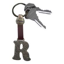 Metal Keychain With Engraved Initial And  Calendar - Handmade Gift Of Mexican Heritage - Letter R - View 5