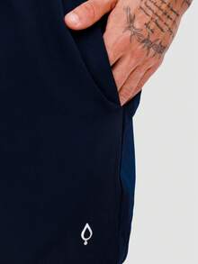 KIT OF 5 Men's Shorts In Tactel Elastane Resin, Casual, Comfortable With Pockets - 酒紅色/米色/灰色/海軍藍/黑色 - 查看 7