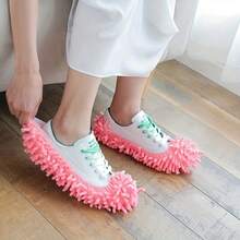 2pcs Reusable Mop Slippers - Detachable And Washable, Slouchy Floor Cleaning Slippers, Suitable For Living Room And Bedroom Mop Heads - Multicolor - View 8