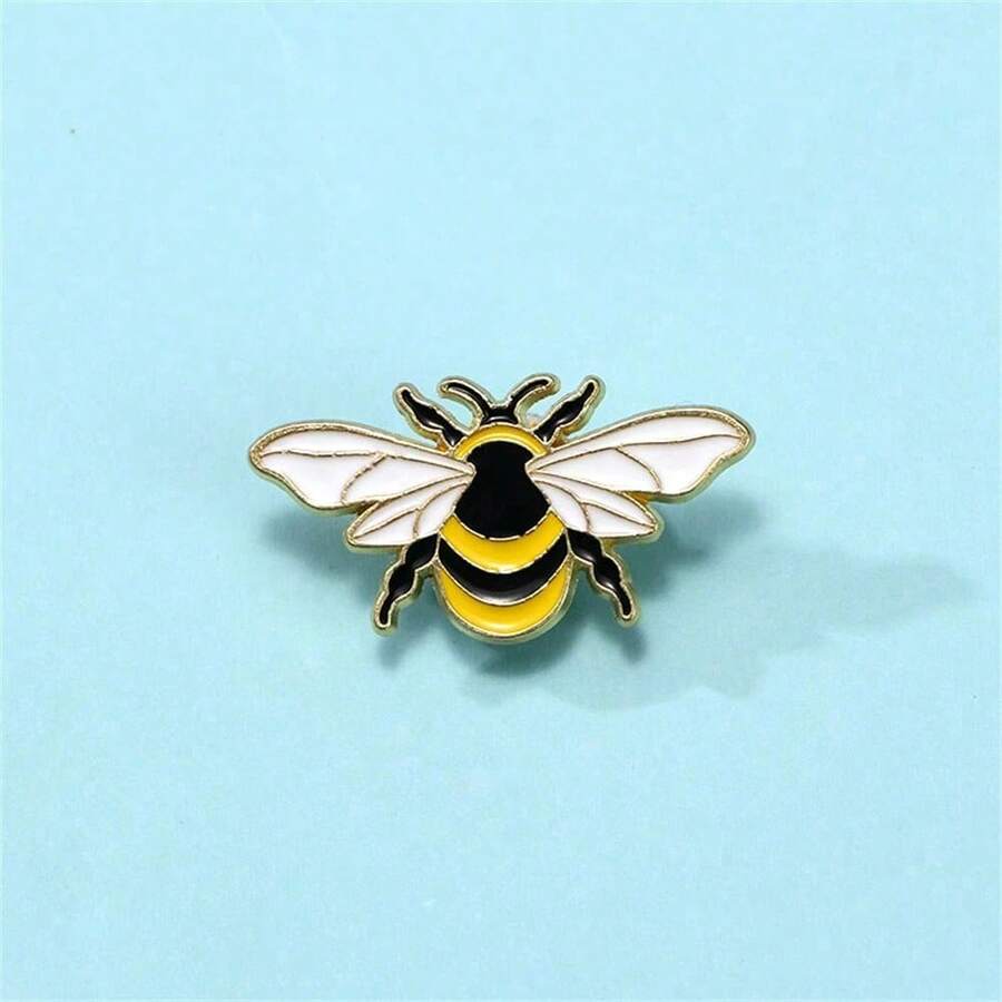 Cartoon Bee Enamel Brooch, Customized Decorative Brooch, Lapel Pin, Bag Brooch, Jewelry Gift Brooch - Multicolor - View 1