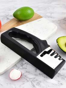 1pc, Knife Sharpening, Knife Sharpener4-In-1 Knife Sharpener, The OriginalPremium Polished Blades, Suitable ForCeramic And Steel Knives,Scissors, KitchenUtensils,Apartment Essentials, College,Kitchen Accessories, School Supplies, Return To School - Multicolor - View 4