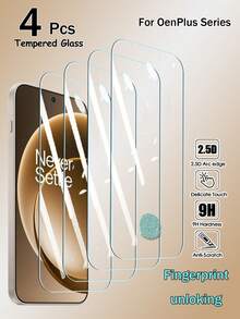 RQVQJ 4片装全屏钢化玻璃屏幕保护膜，保护手机屏幕，兼容一加Nord CE 5 4 3 Lite等机型，全覆盖，胶粘式钢化玻璃屏幕，支持超声波指纹解锁。 - 無色 - 查看 15