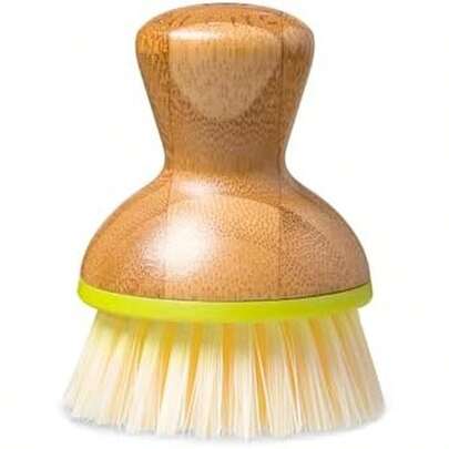 Full Circle, Green Bubble Up Bamboo Dish Brush, White, Model:FC12115G