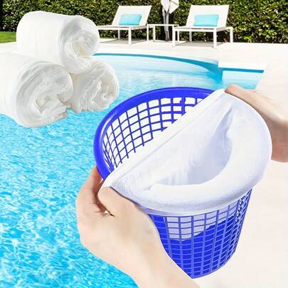 20pcs Swimming Pool Filter Socks, Baskets And Cleaners To Remove Debris And Leaves From Pool Bottom And Surface