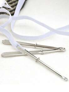 2/1pcs Elastic Threading Tool - A Flexible Spring-Loaded Drawstring Aid. This 2-In-1 Elastic Threader Is Suitable For Various Needlework And Is An Essential Tool For Home Sewing. This Multi-Functional Threading Aid Can Also Be Used As A Cord Guide. With A Spring-Loaded Design, This Sewing Accessory Is A Must-Have, Especially Indispensable When Making Halloween Costumes. - Multicolor - View 8