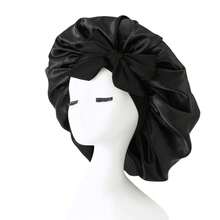 2pcs/1pc Luxury Satin Silk Sleep Cap - Adjustable Comfortable Size, Tie Design - Unisex Hair Care Overnight Use Bathroom Decor - Multicolor - View 12