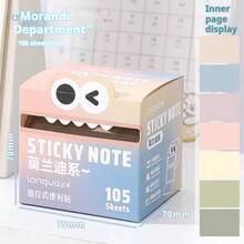 105 Sheets Transparent Pearlescent Sticky Notes - Gradient Cartoon Eye Design, Smooth Writing Surface, Strong Adhesion. Suitable For Home, Office, And School Organization. Can Be Used As Decorative Stationery, Notepads, And Learning Aids. Fun Patterns Made Of High-Quality Paper, Help Organize Workspaces, Ideal For Creative People. - one-size - View 14