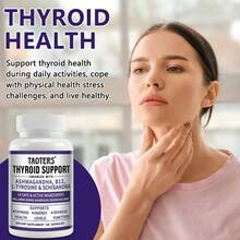 Thyroid Support Supplement Suitable For Both Men And Women, Containing Magnesium And Ashwagandha Extract, Vitamin B-120 Capsules. - 1瓶 - 查看 6