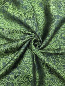 1pc Bohemian Style Floral Jacquard Cashmere Blend Scarf For Women, Vintage Tassel Scarf/Headscarf, Suitable For Daily, Office, Wedding And Other Occasions, Spring/Summer/Autumn,Beach,Holiday - Army Green - View 6