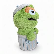 Sesame Street 20厘米经典绿色怪兽奥斯卡毛绒玩具，柔软填充玩偶，可爱生日情人节节日礼物，原创 - 彩色 - 查看 5