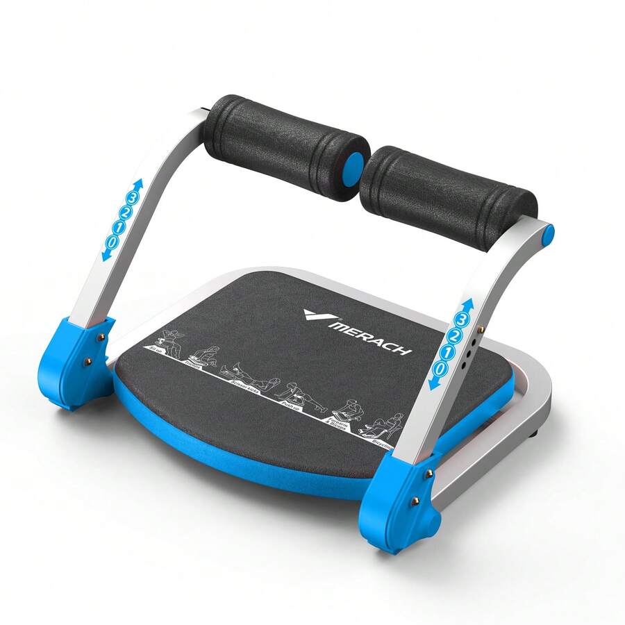 MERACH Ab Machine For Home Gym, Adjustable Ab Trainer With 3 Resistance Levels, Sit Up Exercise Equipment For Core Workout, Automatic Rebound Ab Crunch Machine, Ab Workout Equipment For Stomach