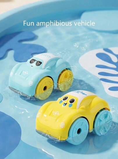 MINKOJA Xe đồ chơi tắm cho bé mùa hè, Xe đồ chơi đất liền và nước chạy bằng xích cho bé trai và bé gái chơi dưới nước, Đồ chơi trẻ em cho bé trai, Bé trai chơi dưới nước, Trò chơi dưới nước, Đồ chơi ngoài trời cho trẻ em, Đồ chơi bồn tắm, Đồ chơi cho bé trai, Đồ chơi bãi biển cho trẻ em, Đồ chơi tắm cho bé>Nhiều màu, Phao bơi cho bé, Đồ chơi tắm, Đồ chơi bãi biển, Đồ chơi hồ bơi