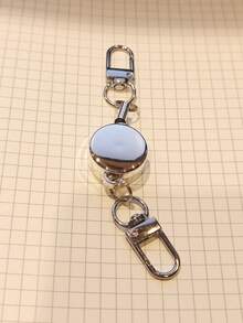 1个防盗金属伸缩钥匙链，弹性钥匙链，护士/办公室/学生用品，攀岩钩绳，汽车钥匙链，男女通用生日礼物 - 彩色 - 查看 12