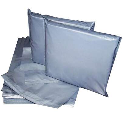 800 X 14x19 Strong Grey Mailing Postal Poly Postage Bags Self Seal Cheap CS