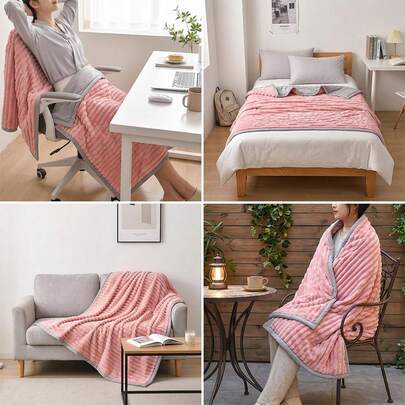 بطانية مزدوجة الجانب مقاس كوين: بطانية خفيفة للصيف للنائمين في الحرارة، تتميز بتكنولوجيا لمس بارد على الجانبين - بطانة سرير باردة ناعمة وقابلة للتنفس للتعرق الليلي. دافئة في الشتاء، باردة في الصيف