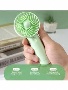 BREEZORA Portable Handheld Fan, Mini Small Fan, USB Powered Fan, Suitable For Office, Dorm, Running, Outdoor, Camping, Beach, Suitable For Men, Women, Vacation, Gift - Handheld - View 4