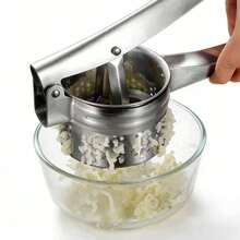 304 Stainless Steel Potato Ricer Masher With Silicone Handle, Potato Press, Manual Fruit Juicer - Silver - View 3