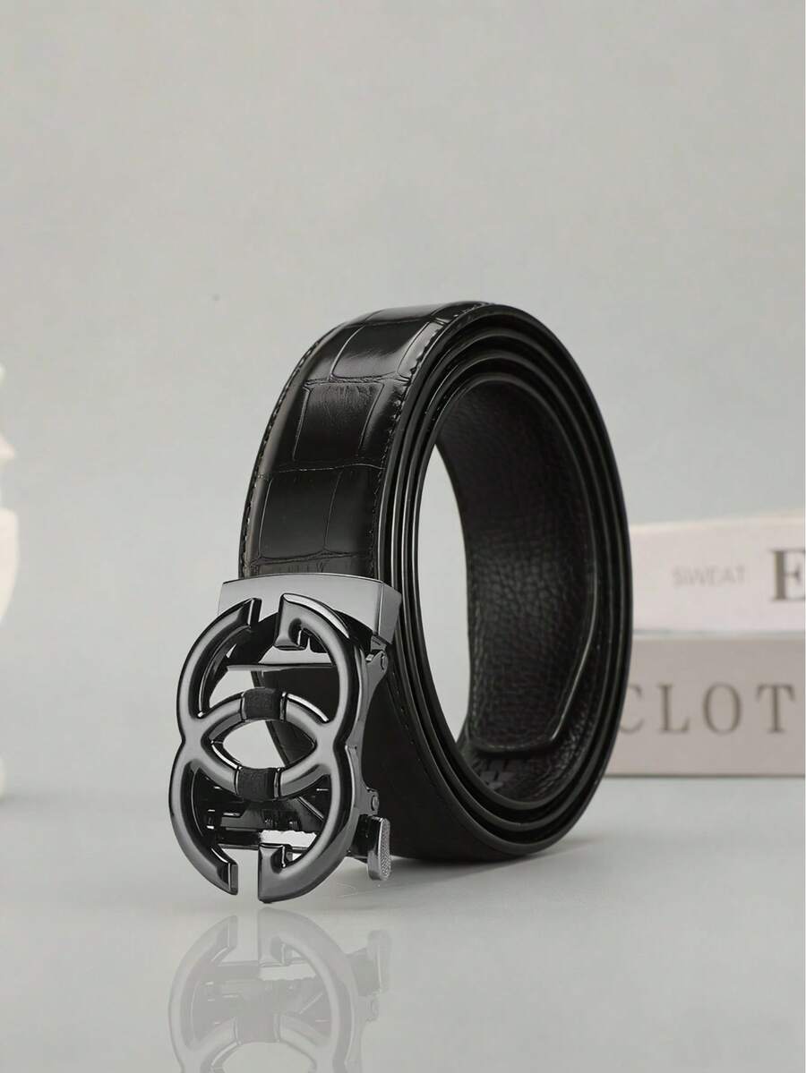 GG Design! Alloy Buckle Men's Belt - Multicolor - View 1