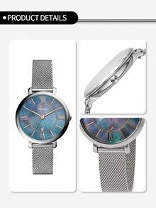 Fossil Women's Quartz Stainless Steel Three-Hand Watch, Stainless Steel Case/Glass Dial, Model ES5089/ES4628/ES4352/ES4322 - Ombre - View 7