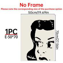 1/6pcs Black And White Canvas Art Wall Room Posters, Bold Room Decoration Aesthetic Murals, Framed+Frameless Room Decoration Supplies/Compromise Home Decoration, Fashionable Posters, Cute Room Decoration, Quirky Art Prints, Cool Room Decoration Supplies, Office Decoration, Bar Decoration, University Dormitory Decoration, Bedroom Decoration, Living Room Decoration, Kitchen Decoration, Bathroom Decoration - Multicolor - View 33