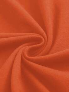 Conjunto de Camiseta y Pantalones Cortos para Hombre con Estampado de Líneas Geométricas Creativas, Estilo Vintage Americano, Estampado Completo, Ropa Urbana Esencial, Camiseta Gráfica y Pan - Naranja - Ver 5