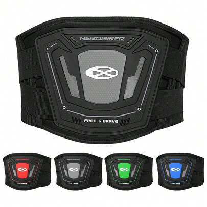 1 Đai bảo vệ eo xe máy có thể điều chỉnh, hỗ trợ eo người lái, thiết bị hỗ trợ thoải mái khi lái xe đường dài, đai giảm xóc, phụ kiện xe máy, quà tặng cho người lái xe unisex