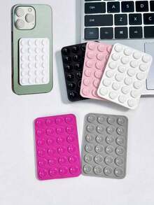 1pc Silicone Suction Cup Phone Case, Powerful Grip For Selfie Videos, Upgraded Silicone Suction Cup Design - A - View 8