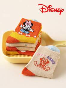 3/6 đôi tất họa tiết chuột dễ thương Disney dành cho trẻ em, tất cổ cao mùa thu đông cho bé gái, tất hoạt hình kiểu Hàn Quốc mùa xuân thu cho bé trai, tất học sinh cho bé, tất trẻ em Disney cho bé - Nhiều màu - Xem 11