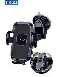 TKZJ T002 2-In-1 Car Phone Holder, Upgraded Adjustable Dashboard & Air Vent Mount Suitable For All Phone Models - A - View 2