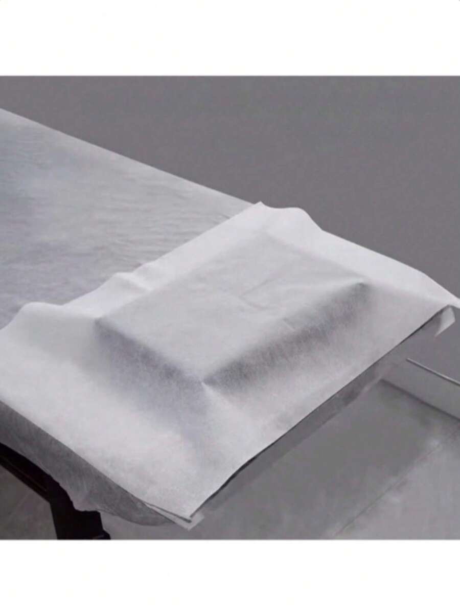 100 chiếc ga trải giường massage dùng một lần không dệt, chất liệu vải không dệt, dùng cho tiệm làm đẹp, xăm hình, vệ sinh giường, vỏ gối mặt. - trắng - Xem 1